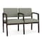 Lesro Lenox 2 Seat Tandem Seating W/ Arm, 44 in W 26 in L 31.5 in H LW2103 - alternate 1